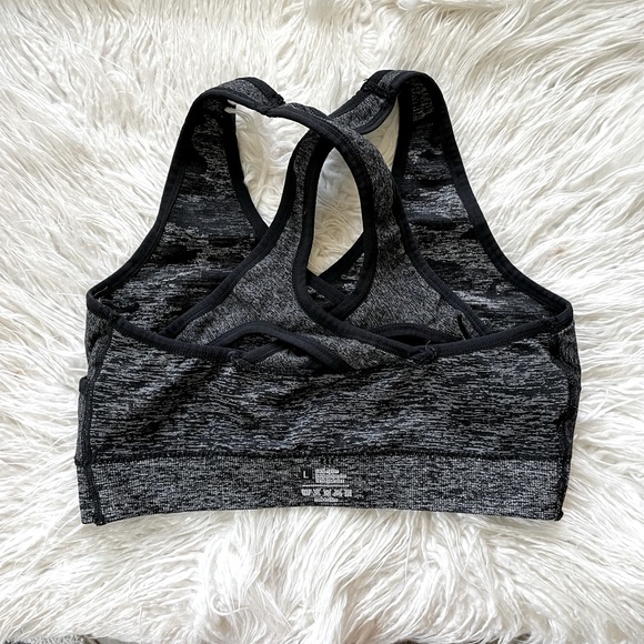 Camo Sports Bra with Surplice Bust and Unique Back Design - Picture 7 of 8